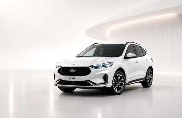 White Ford Kuga